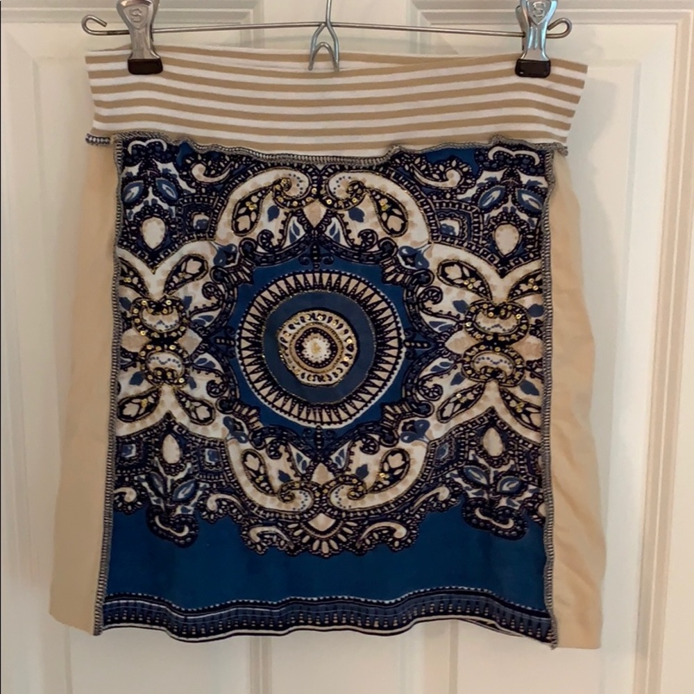 Handmade Beaded and Fitted Skirt